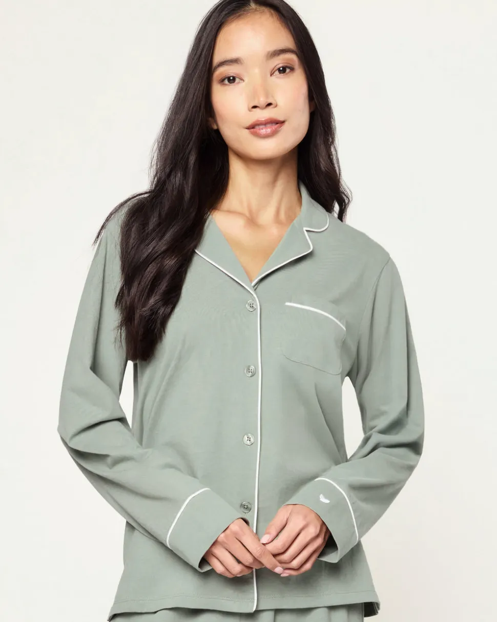 Women’s Pima Pajama Set in Sage