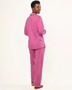 Women’s Pima Pajama Set in Rosewood