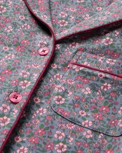 Women’s Pima Pajama Set in Fleurs de Saison