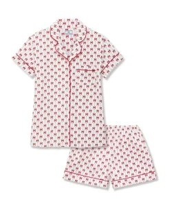 Women’s Pima Short Set in Blissful Bows