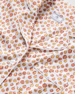 Women’s Pima Short Sleeve Short Set in Pumpkin Patch