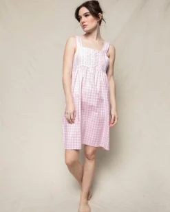 Women’s Pink Gingham Charlotte Nightgown