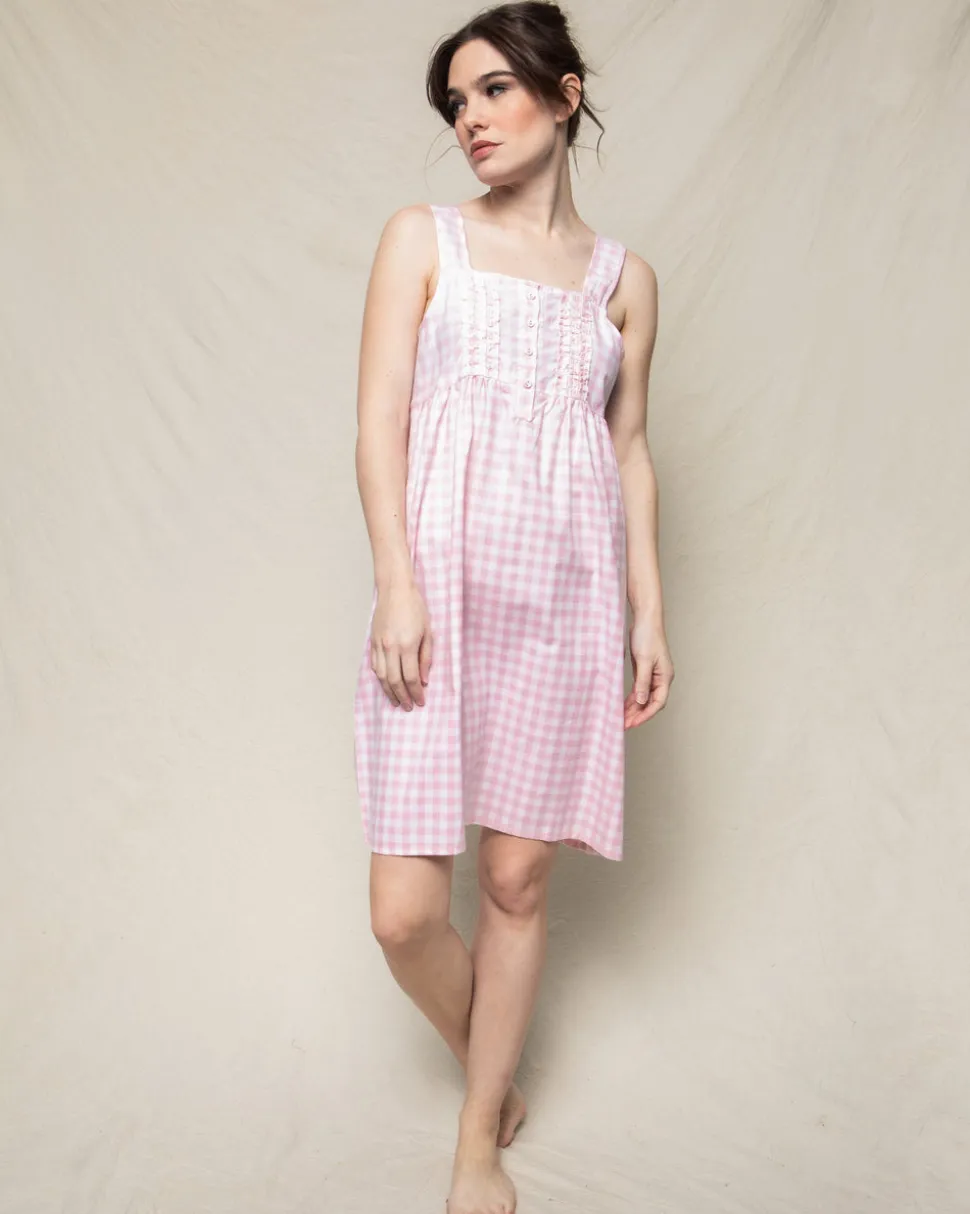 Women’s Pink Gingham Charlotte Nightgown