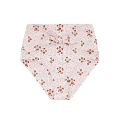 Women's Raspberry Red High Waist Bikini Bottom