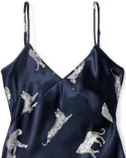 Women’s Silk Cosette Nightgown in Panthère de Nuit