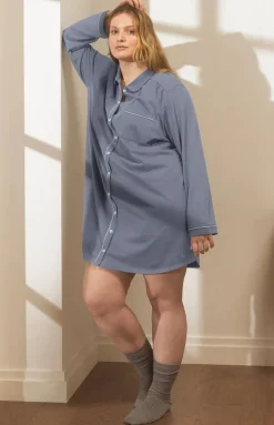 Women's Soft Knit Sleepshirt in Mineral