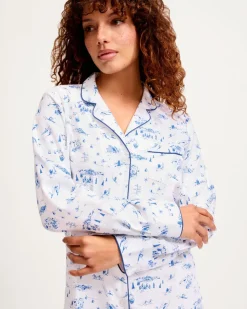 Women’s Twill Nightshirt in Chalet Toile