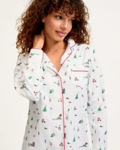 Women’s Twill Nightshirt in Holiday Town