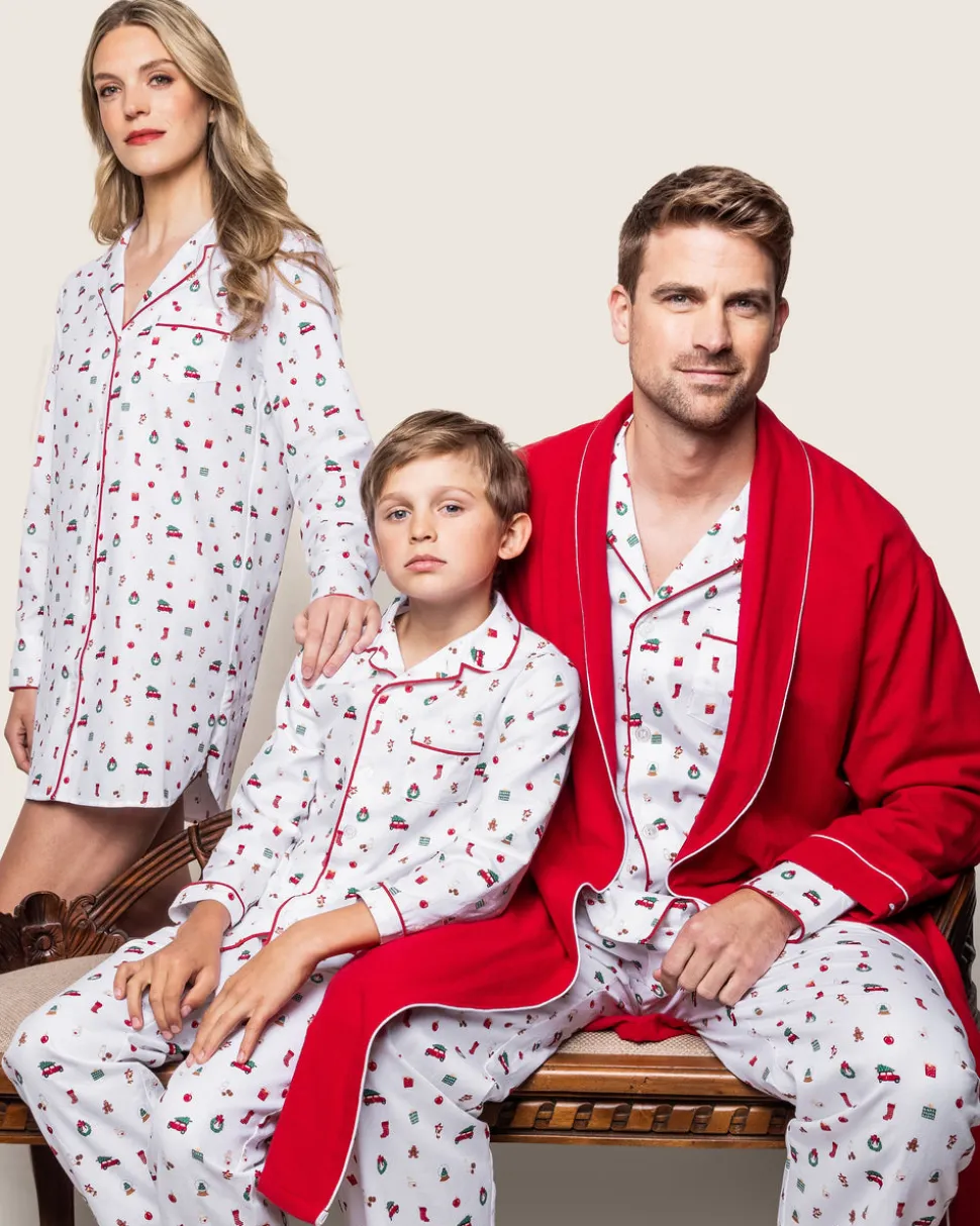 Women’s Twill Nightshirt in Winter Nostalgia