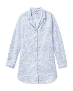 Women’s Twill Nightshirt in Bluehearts