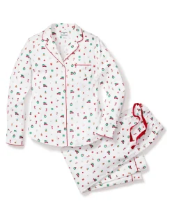 Women’s Twill Pajama Set in Winter Nostalgia