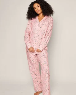 Women’s Twill Pajama Set in Vintage Sweets