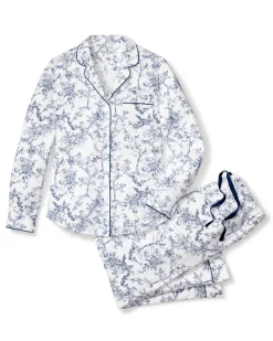 Women’s Twill Pajama Set in Timeless Toile
