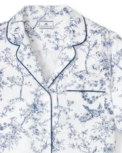 Women’s Twill Pajama Set in Timeless Toile