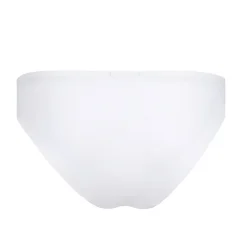 Women's White Low-Waisted Bikini Bottom