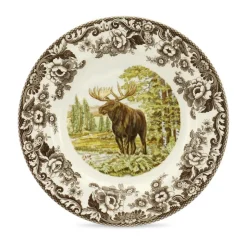 Woodland Dinner Plate with Majestic Moose