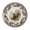 Woodland Dinner Plate with Black Bear