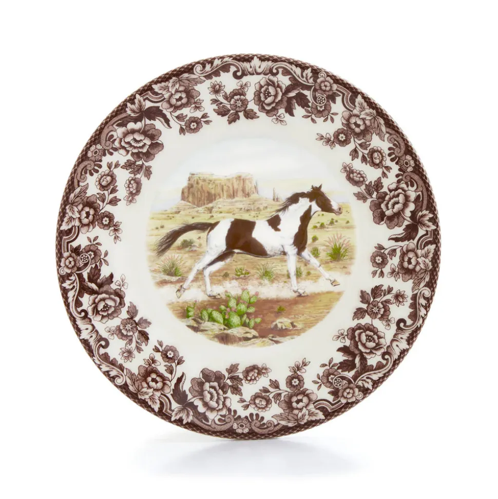 Woodland Salad Plate with Paint