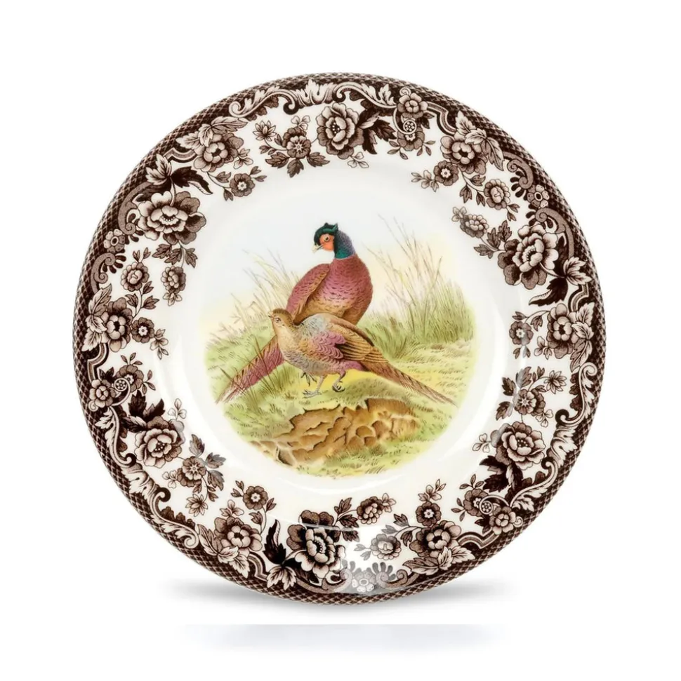 Woodland Salad Plate with Pheasant