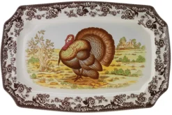 Woodland Turkey Rectangular Platter