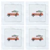 Woody Tree Cocktail Napkins, Set of 4