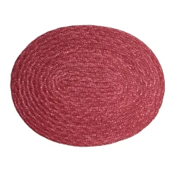 Woven Raffia Placemat in Deep Purple
