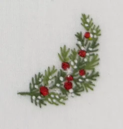 Wreath Snow Cocktail Napkins, Set of 4