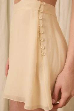 Wren Shorts in Washed Chiffon