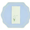 Yellow Lily Linen Napkin and Stucco Linen Placemat, Set of 4