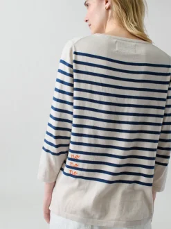 Yes/No Boatneck in Canvas