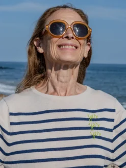Yes/No Boatneck in Canvas