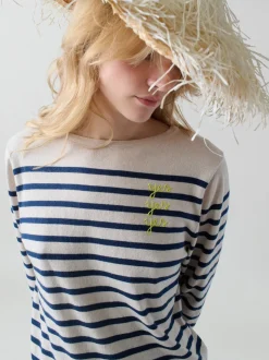 Yes/No Boatneck in Canvas