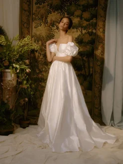 Yvetta Duchesse Satin Gown