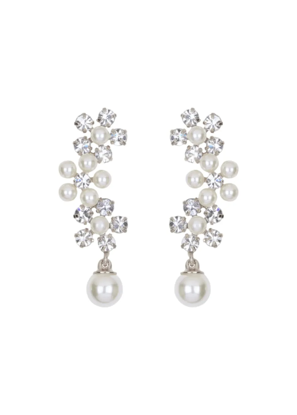 Zaya Earrings in Crystal