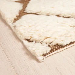 Zimba Rug in Ivory & Brown