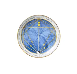 Zodiac Sky Blue Dessert Plate